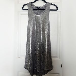 NWOT H&M silver shirt/dress